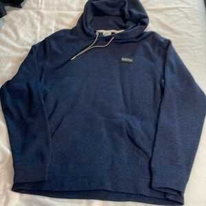 Quiksilver Mens Blue Henley Heavy Knit Hoodie Size XL